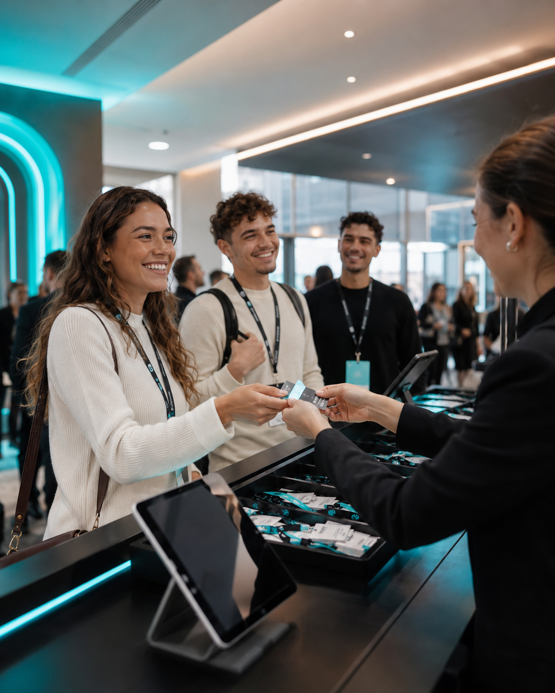 Agency and event team members collaborating during an event.